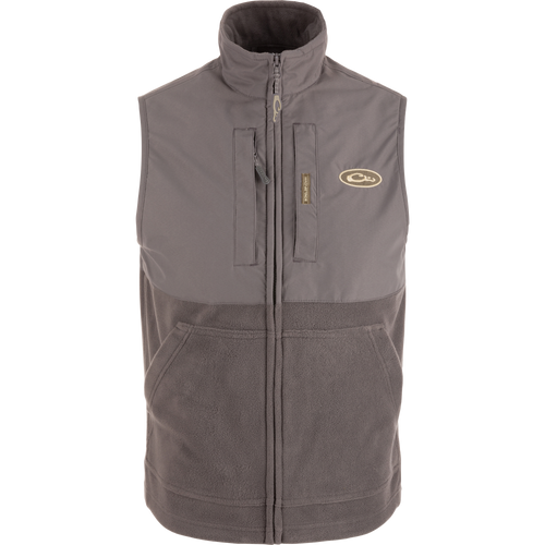 MST Eqwader Vest, featuring Magnattach™ and zip pockets, fleece lower body, and waterproof upper, ideal for hunting with breathable, moisture-wicking fabric.