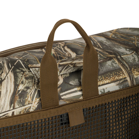 Shoulder Bag 2.0 - Realtree Max-7, close-up showing its rugged HD2™ material, adjustable strap, and multiple storage pockets, designed for hunting and outdoor use.