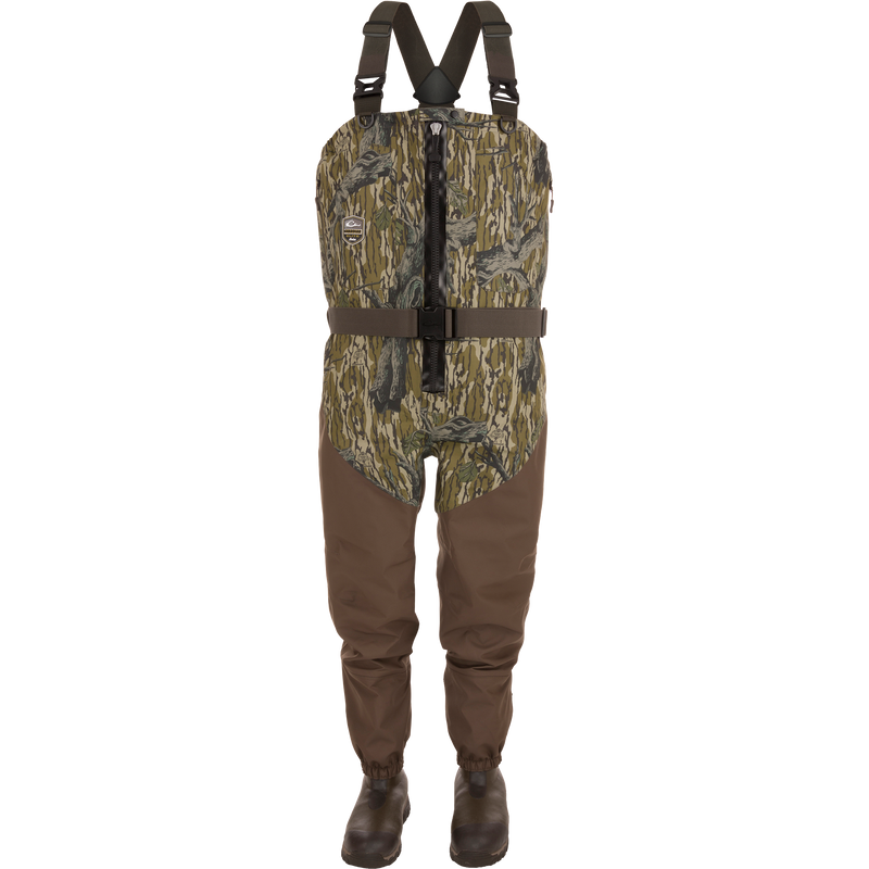 Uninsulated Guardian Elite HND Front Zip Wader - Original Treestand with durable, waterproof design, X-Crossing-Back Straps, Magnattach™ call pockets, and improved boots for comfort and traction.