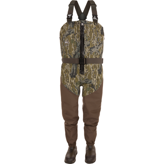 Uninsulated Guardian Elite HND Front Zip Wader - Original Treestand with durable, waterproof design, X-Crossing-Back Straps, Magnattach™ call pockets, and improved boots for comfort and traction.