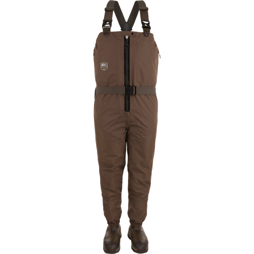 Insulated Guardian Elite HND Front Zip Wader- Brown