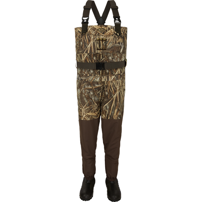 Women’s Insulated Guardian Elite Vanguard Breathable Waders - Realtree: a pair of camouflage waders for women.