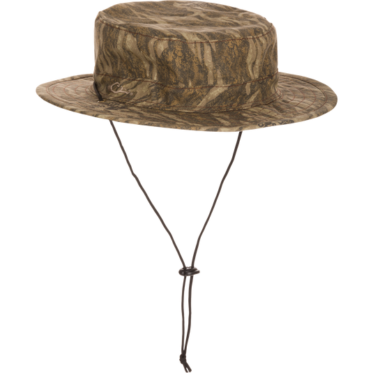 Alt text: DUK Boonie Hat with a full brim and adjustable drawstring for all-weather protection.