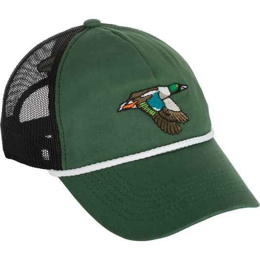 Retro Embroidered Duck Snap Back Hat