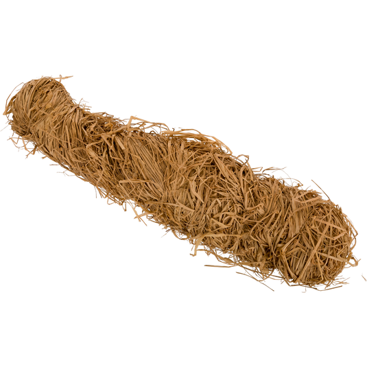 Close-up of a 2lb Raffia Grass Bundle, showing its durable, all-natural strands for effective camouflage in hunting environments.