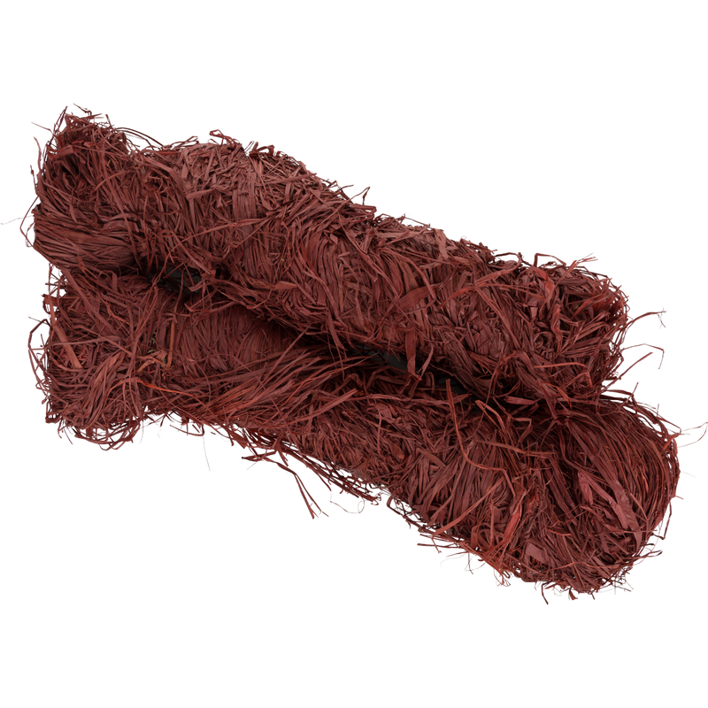 Close-up of a 5lb Raffia Grass Bundle, showcasing durable, weather-resistant natural fibers ideal for hunting concealment.