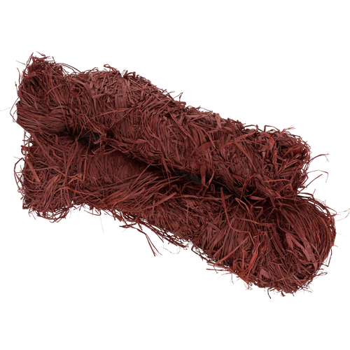 Close-up of a 5lb Raffia Grass Bundle, showcasing durable, weather-resistant natural fibers ideal for hunting concealment.