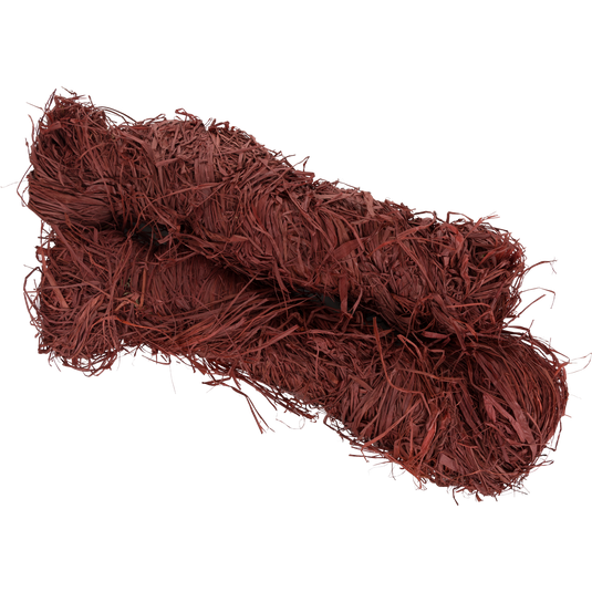 Close-up of a 5lb Raffia Grass Bundle, showcasing durable, weather-resistant natural fibers ideal for hunting concealment.