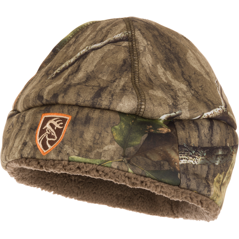 Youth Non-Typical Silencer Sherpa Fleece Beanie with Agion Active XL, deep cut for ear protection, featuring scent control technology. Ideal for cold hunting mornings.