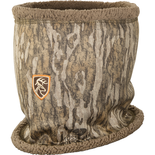 Youth Non-Typical Silencer Sherpa Fleece Neck Gaiter with Agion Active XL, designed for warmth and undetectability in hunting. Features sherpa fleece lining and scent control technology.