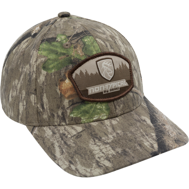 Chino Twill Patch Cap featuring a structured front with a Non-Typical logo patch and adjustable snap closure, ideal for hunting enthusiasts.