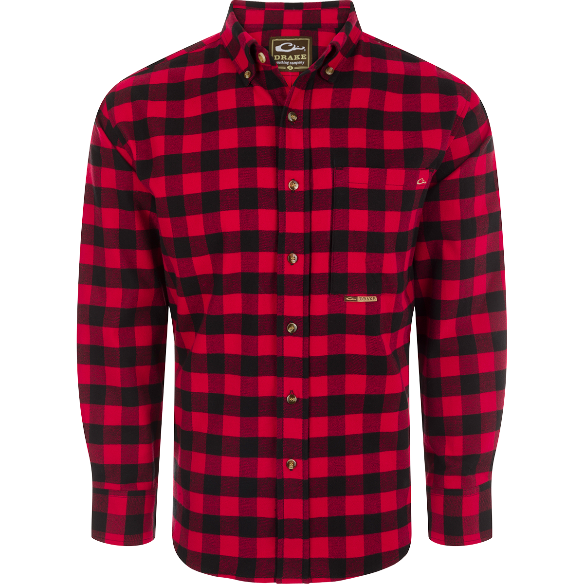 Autumn Brushed Twill Buffalo Plaid Long Sleeve Shirt