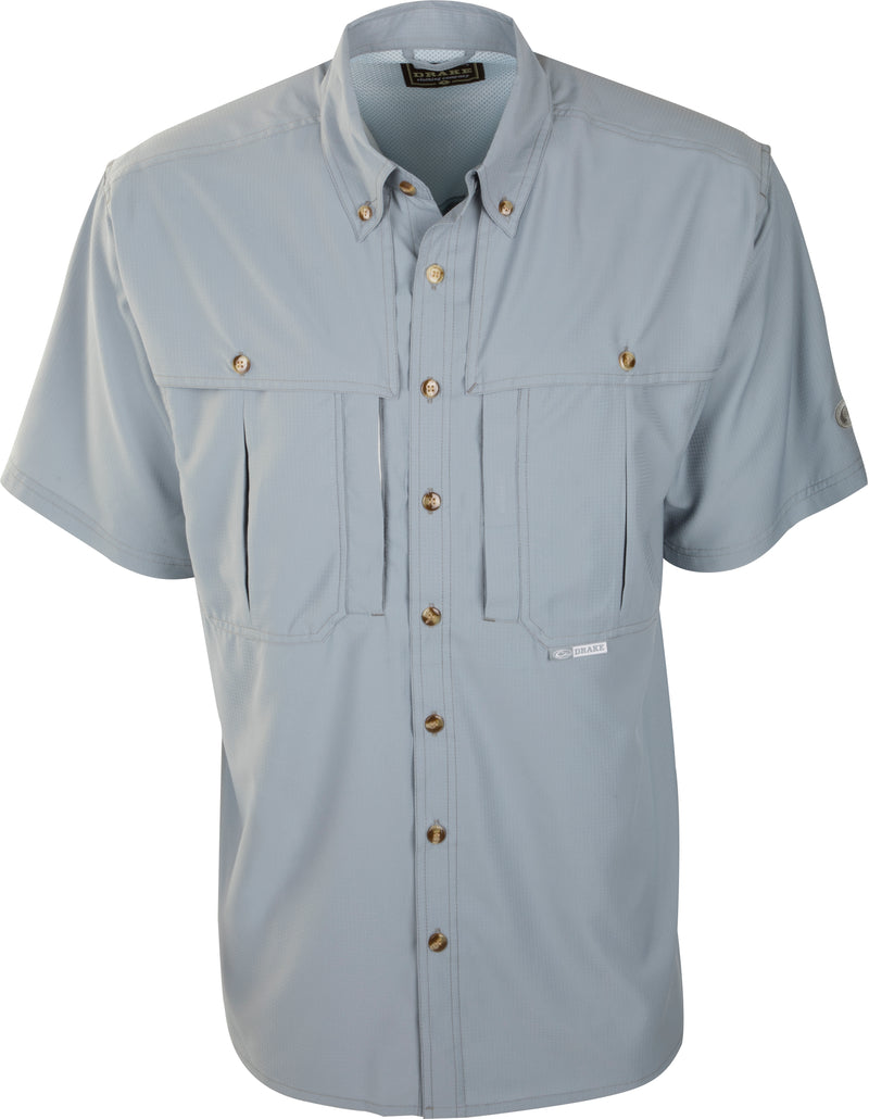  Drake Waterfowl LSU Wingshooter's Shirt S/S White Medium :  Sports & Outdoors