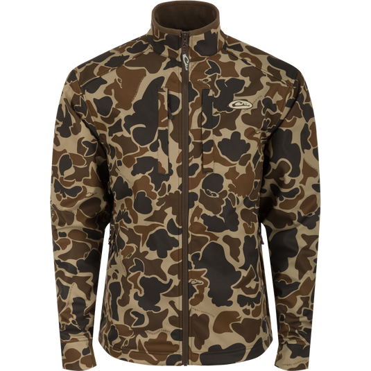 Drake Windproof Softshell Jacket Old School Camo