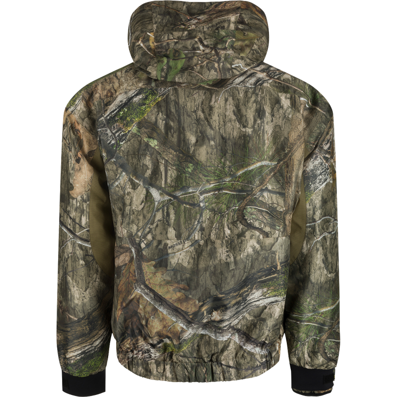 LST Refuge 3-in-1 Jacket - Mossy Oak Country DNA: A camouflage jacket with a hood and versatile features for hunters in various environments.