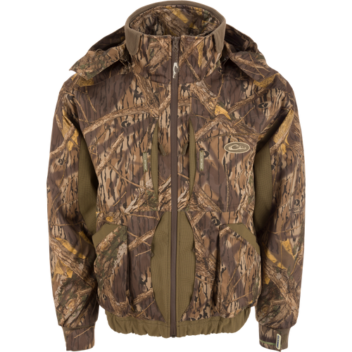LST Reflex 3-in-1 Plus 2 Jacket with versatile design, featuring removable sleeves and liner, ideal for varying weather conditions during hunting.