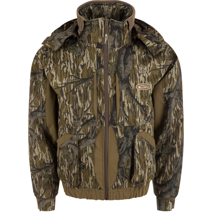 LST Reflex 3-in-1 Plus 2 Jacket, versatile for hunting in various conditions, featuring removable sleeves and multiple functional pockets.