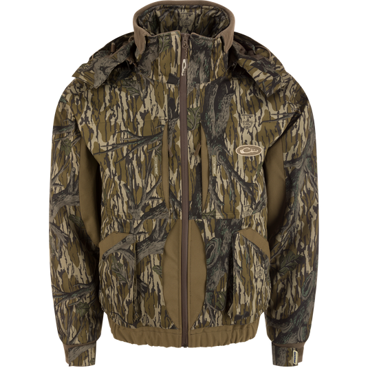 LST Reflex 3-in-1 Plus 2 Jacket, versatile for hunting in various conditions, featuring removable sleeves and multiple functional pockets.
