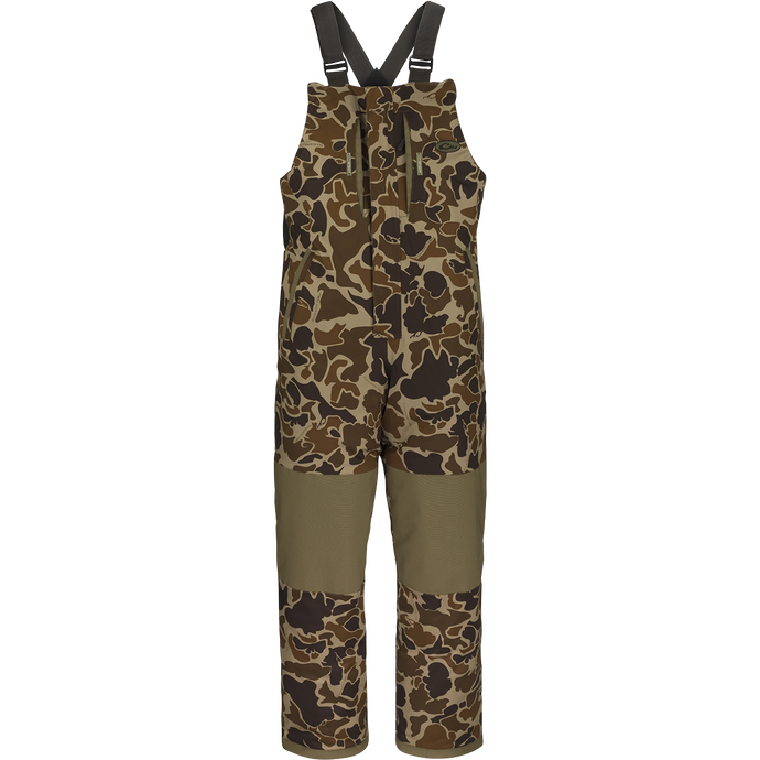 LST Reflex Insulated Bib: Waterproof, windproof, and breathable overalls with adjustable straps, reinforced knees, and seat.