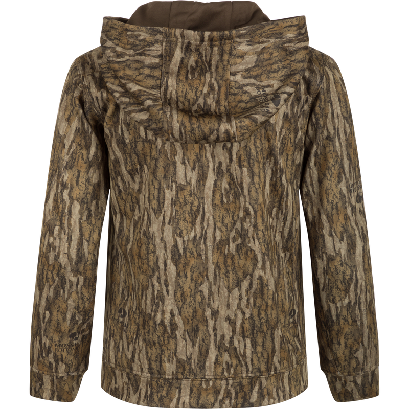 Youth MST Performance Hoodie - Realtree featuring a double-lined hood, kangaroo pouch, and soft fleece interior for enhanced comfort and warmth, designed for everyday use and field activities.