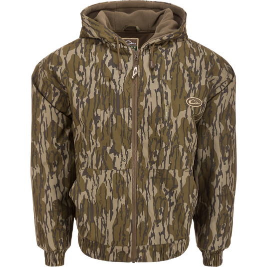 Drake MST Waterproof Full Zip Jacket with Hood Green Timber 2x