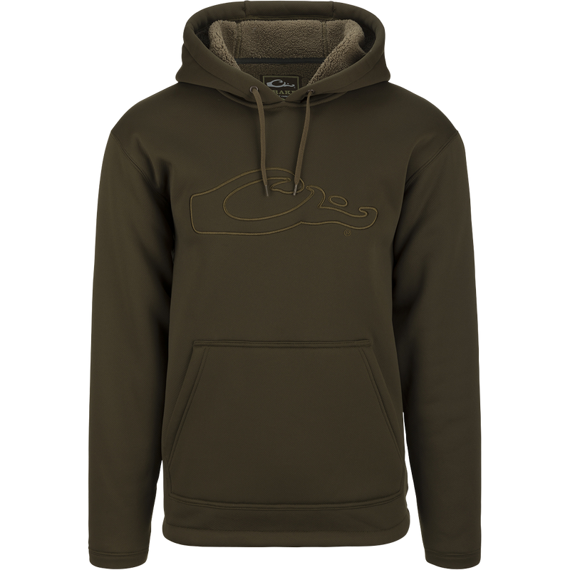 LST Youth Silencer Hoodie: Durable polyester hoodie for everyday wear and field use. Features double-lined hood, kangaroo pouch, and improved stretch for comfort and mobility. Ideal for hunting and outdoor activities.