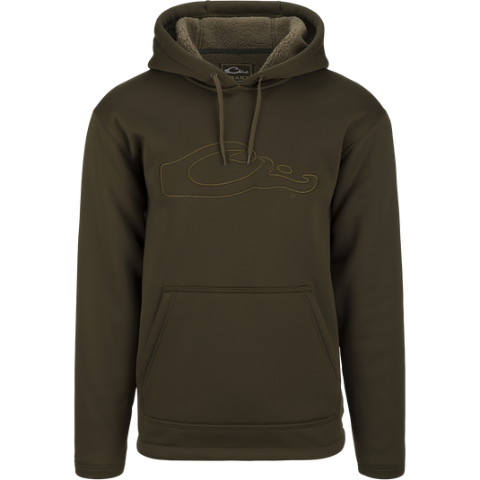 LST Youth Silencer Hoodie: Durable polyester hoodie for everyday wear and field use. Features double-lined hood, kangaroo pouch, and improved stretch for comfort and mobility. Ideal for hunting and outdoor activities.