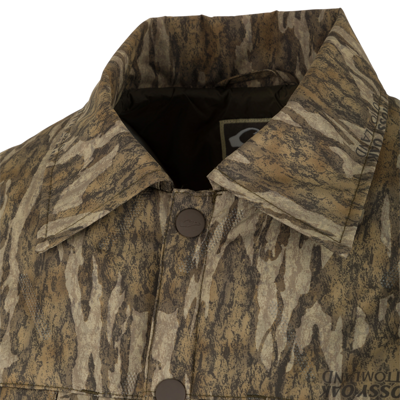 undefined: LST Double Down Jac-Shirt - a close-up of a camouflage fabric.