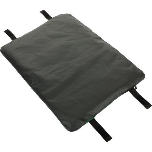 Gun Dog Bed Roll Pad with straps, showcasing durability and easy attachment for outdoor adventures.