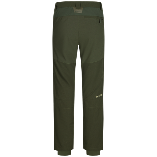 Early Bird Turkey Pant with Insect Repellent, showcasing a close-up of durable pockets and stretch panels for mobility, ideal for turkey hunting.