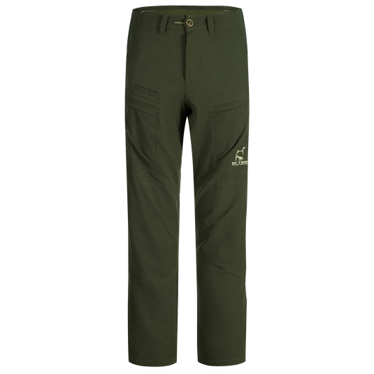 Turkey Pant with Spider Web Technology featuring stretch waistband and hip panels, designed for mobility and quiet movement, ideal for hunting.