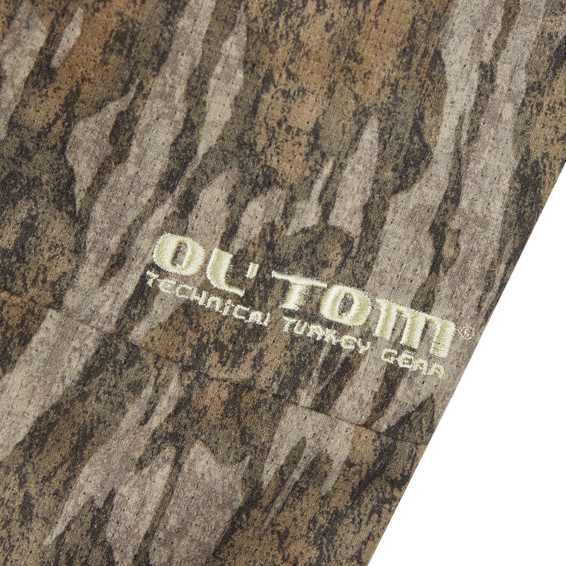 Turkey Pant with Spider Web Technology, featuring ultra-stretch fabric close-up, highlighting its breathable and durable texture for silent, comfortable hunting.