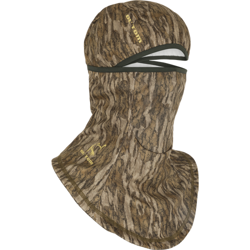 Early Bird Facemask with Insect Repellent featuring camouflage design, offers insect protection and breathability, ideal for outdoor activities.