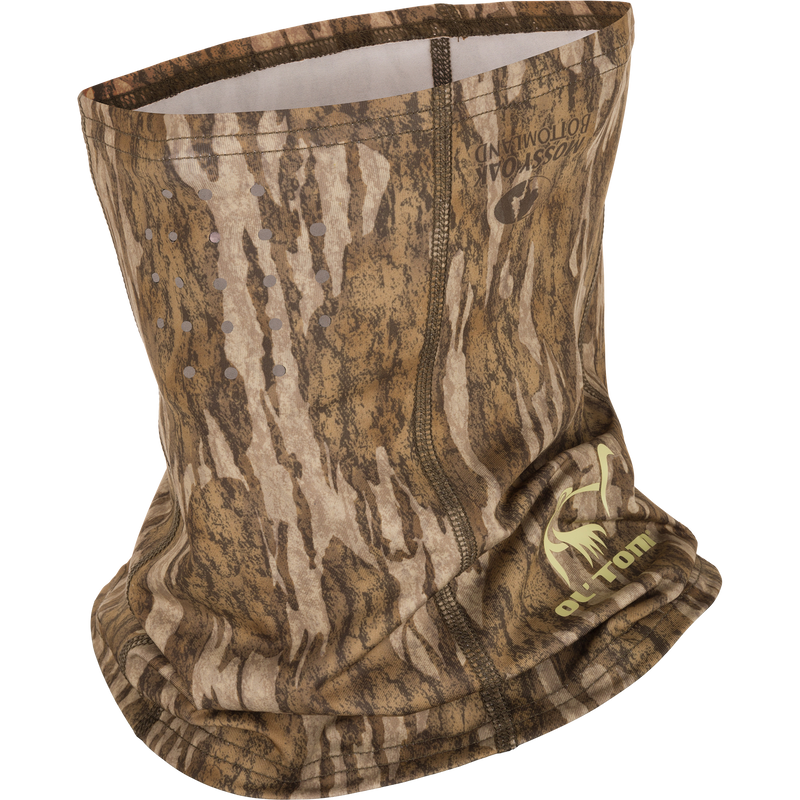 Performance Stretch-Fit Half Mask close-up, showcasing its breathable, perforated design and stretch-fit material, ideal for comfort and flexibility during hunting or outdoor activities.