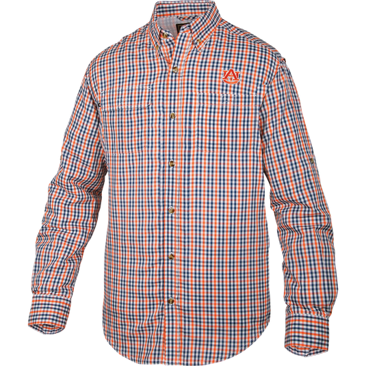 Auburn Gingham Plaid Wingshooter's Shirt L/S