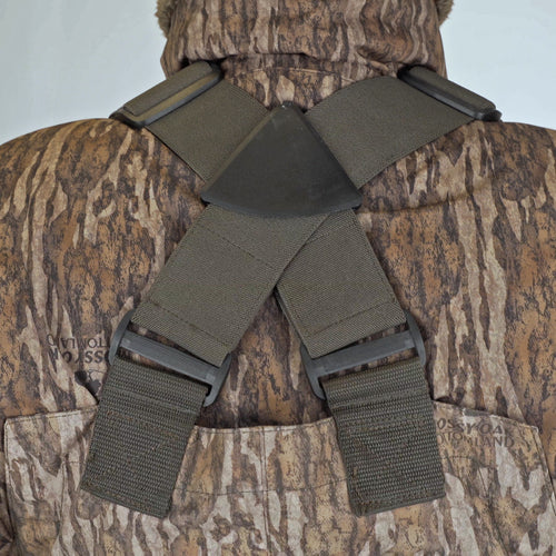 A person wearing the Youth Eqwader 1600 Breathable Wader with Tear-Away Liner, focused on high-performance fit and comfort for young hunters.