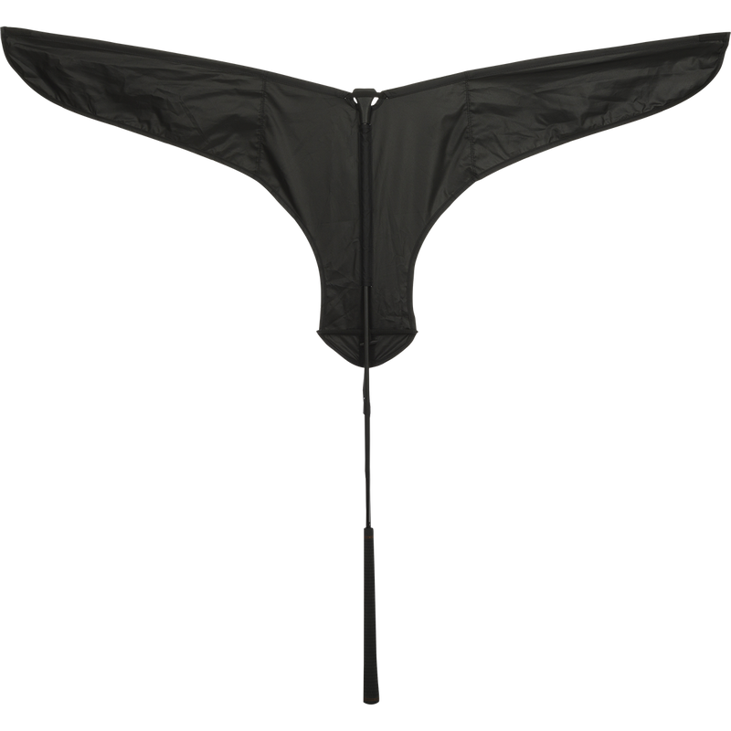 Goose Flag made of durable 150D PU-coated polyester with a custom molded rubber handle, designed for secure grip and easy transportation.