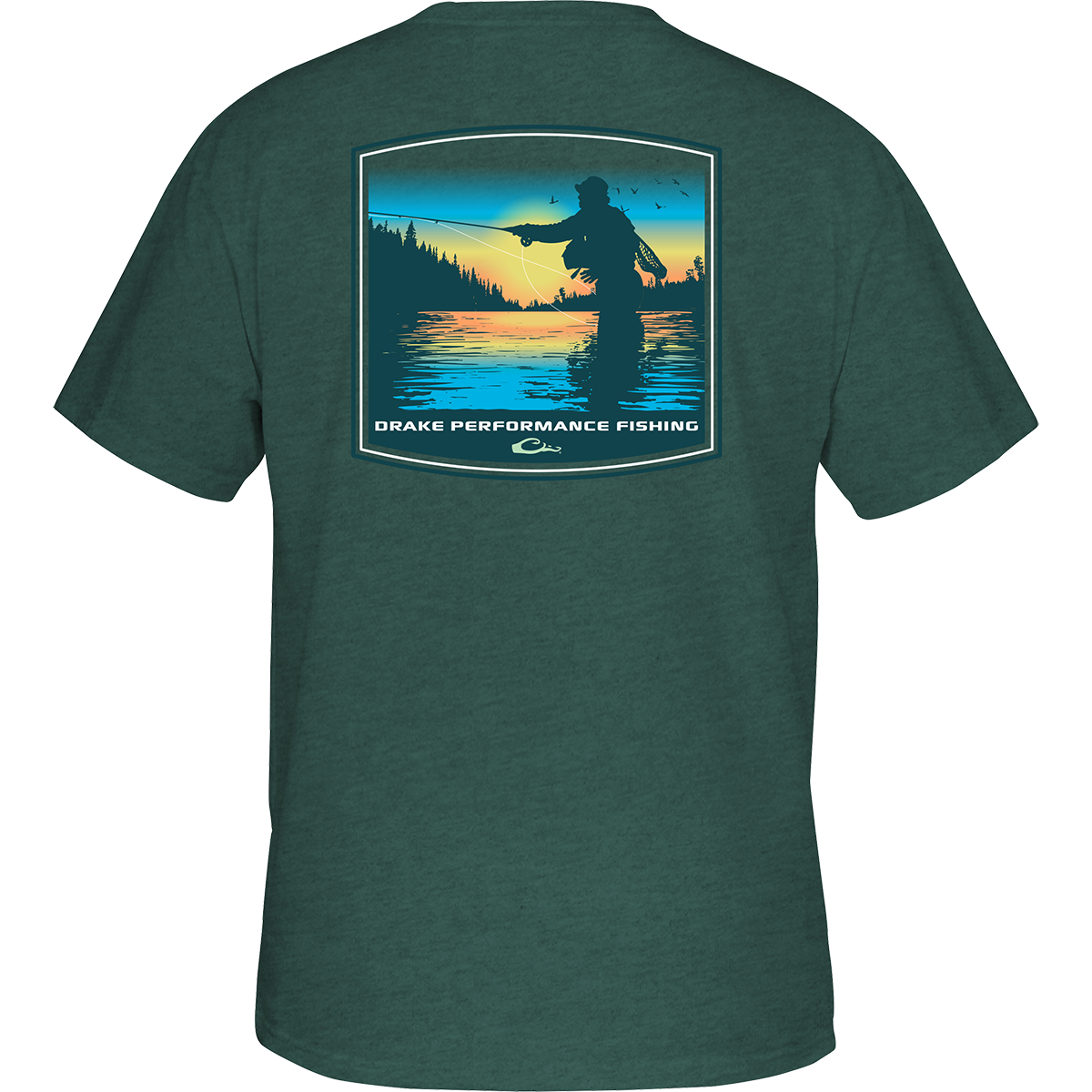 Drake Waterfowl Gliding Tuna T-Shirt Blue Slate / Medium
