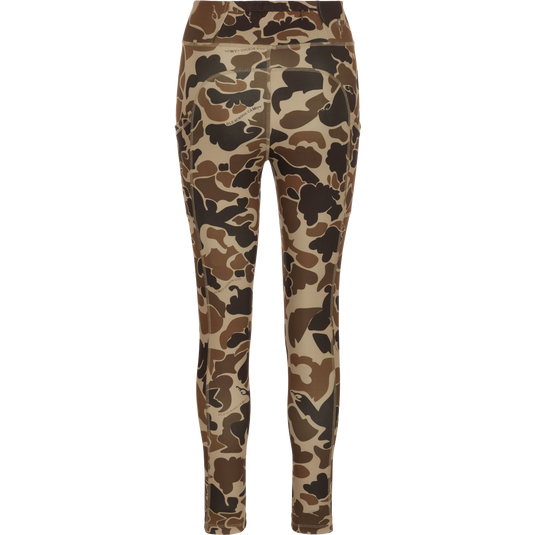 Pink/Multi Color Camouflage Wide Band Leggings (Sizes 12-18) - LEG3053