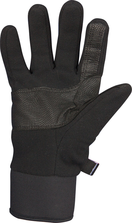 MST WINDSTOPPER Fleece Shooter's Gloves with neoprene cuffs and digitized goatskin leather palm, designed for handling shotguns and shells in harsh winter weather.