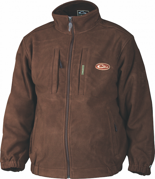 Drake MST Solid Windproof Layering Jacket Brown Small